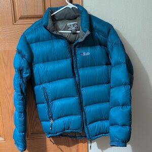 Rab Arete Blue Down Puffer Jacket